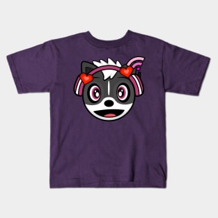 Lovestruck Melody Skunk Kids T-Shirt
